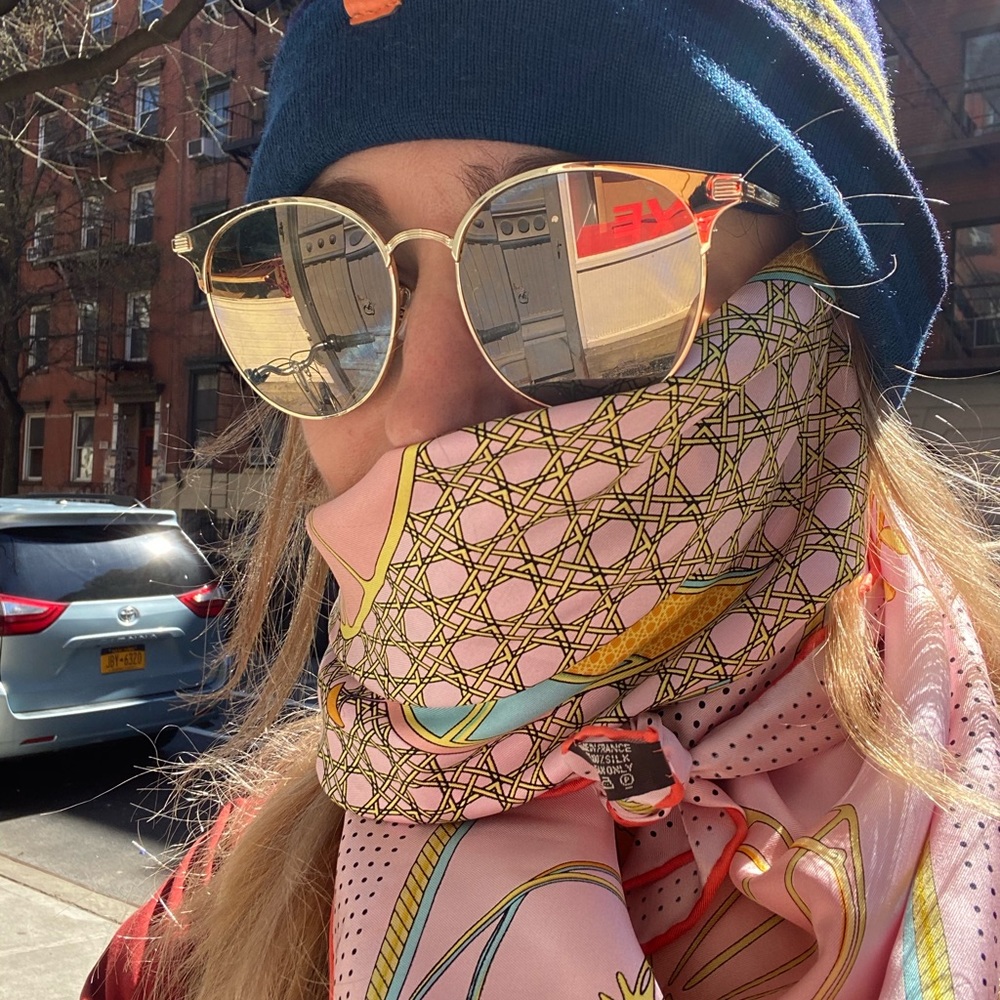 YSL SOLD OUT Paris Women’Gold Oversize Sunglasses